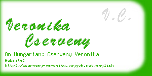 veronika cserveny business card